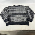 M&S Heritage Men's Jumper Sweater Chunky Knitwear size Large Black/White