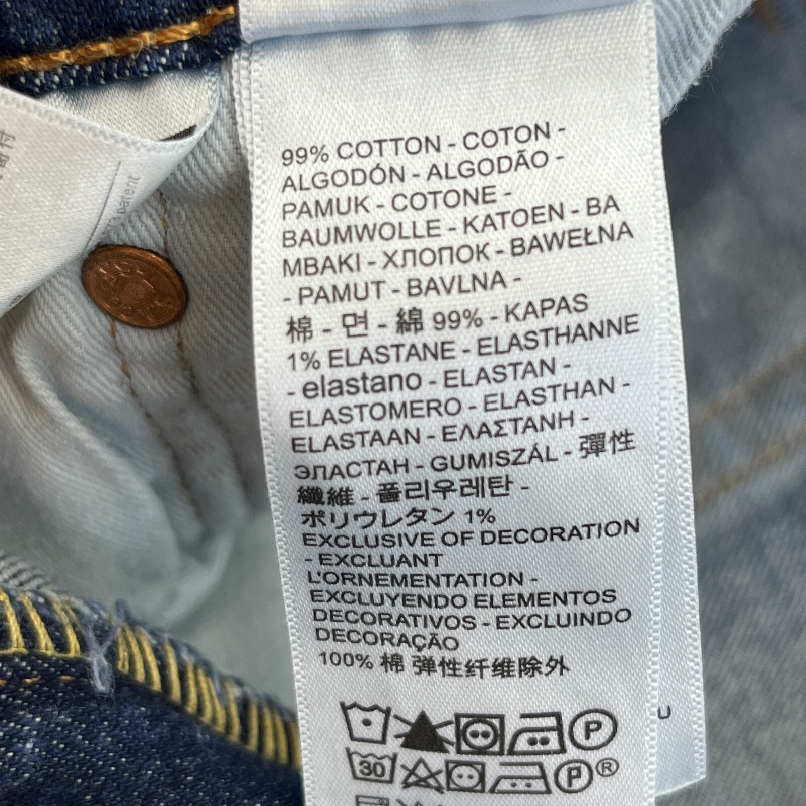 Levi's  Lot 511 Big E Slim Fit Stretch Denim Jeans Men's W32" L32"
