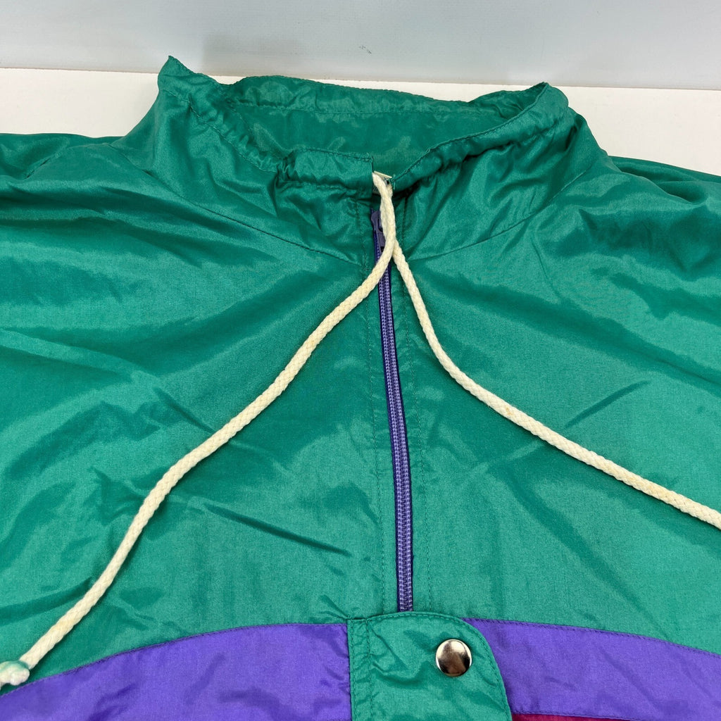 Vintage 80s Shell Suit Top Jacket Mens XL Windbreaker Rave Festival