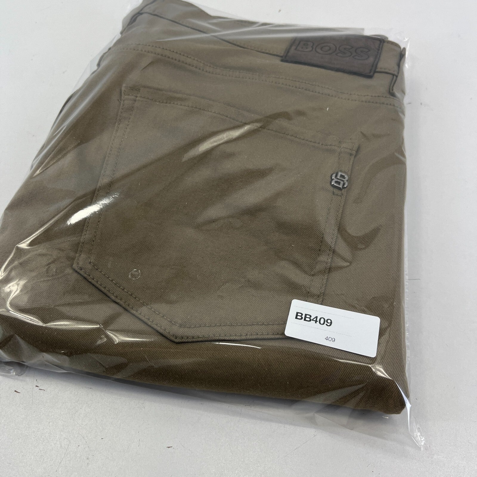 Hugo Boss Delaware Men's Jeans Slim Tapered W36" L32" Tan Brown Stretch