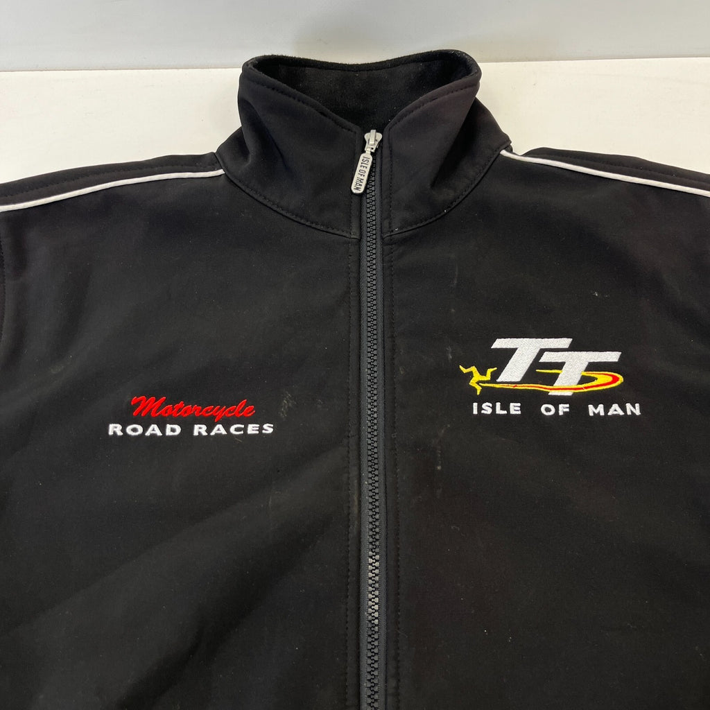Isle of Man TT Racing Softshell Jacket Official Road Races Men's size XS Black