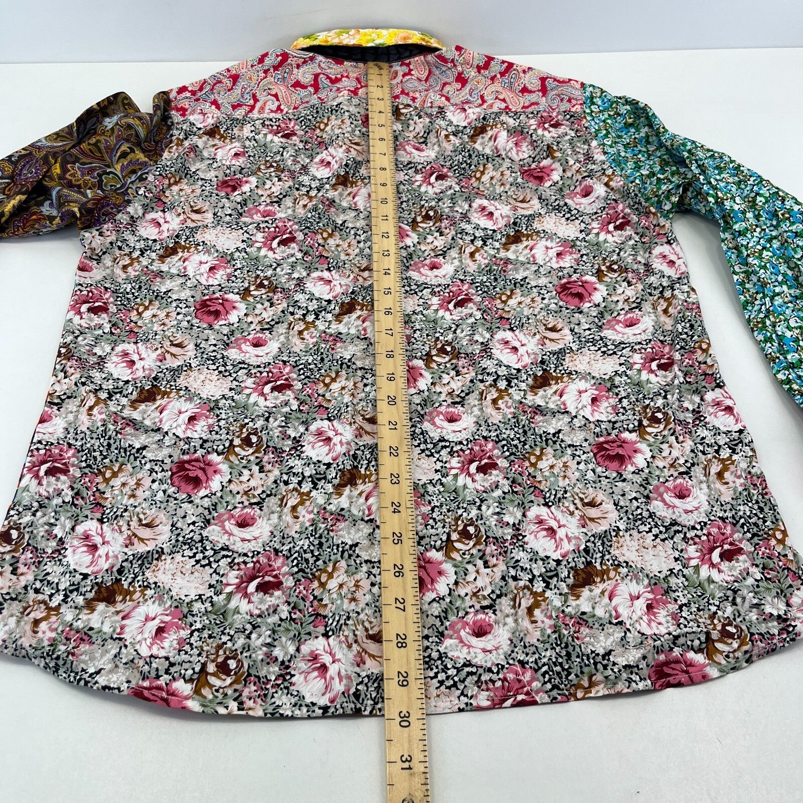 Foul Fashion Long Sleeve Shirt Mens size XL Multi Colour & Pattern Ugly Chic