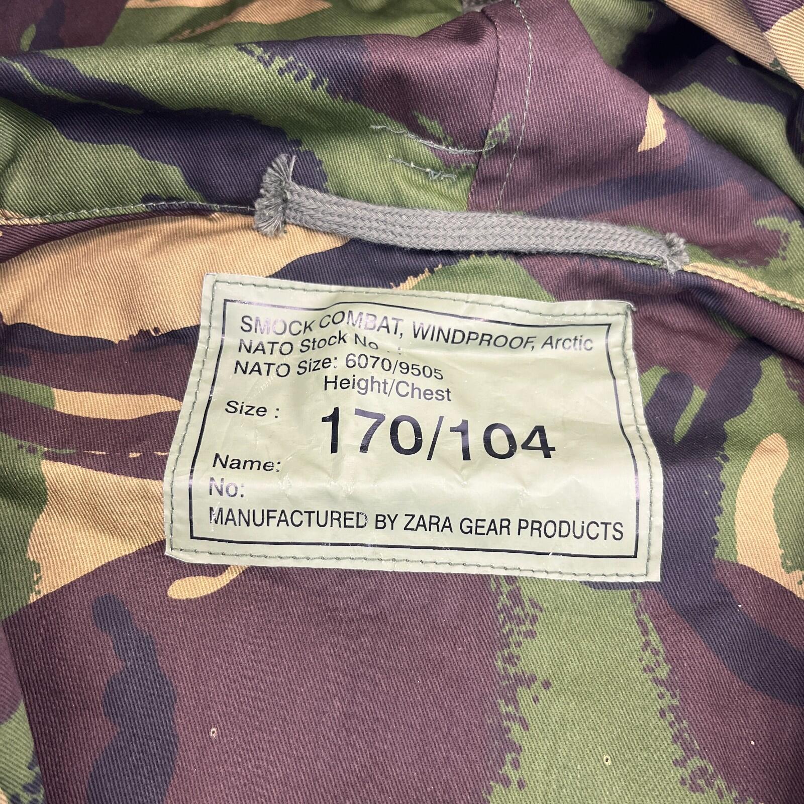 British Military Woodland DPM Camo Windproof Arctic Combat Smock Jacket 170/104
