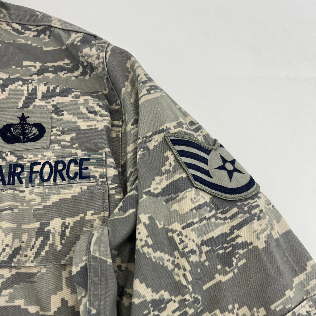 US Air Force Jacket Grey Pixel Camouflage Digital Tiger Stripe BDU Medium 40R