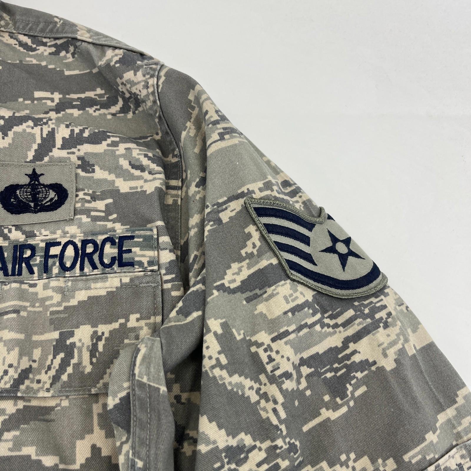 US Air Force Jacket Grey Pixel Camouflage Digital Tiger Stripe BDU Medium 40R