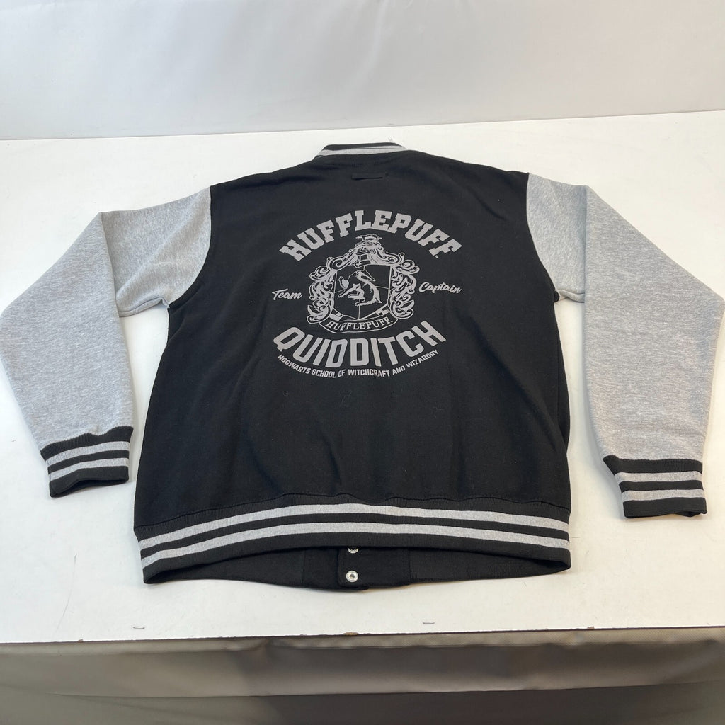 Official Harry Potter Hufflepuff Quidditch Team Varsity Jacket Baseball Bomber L