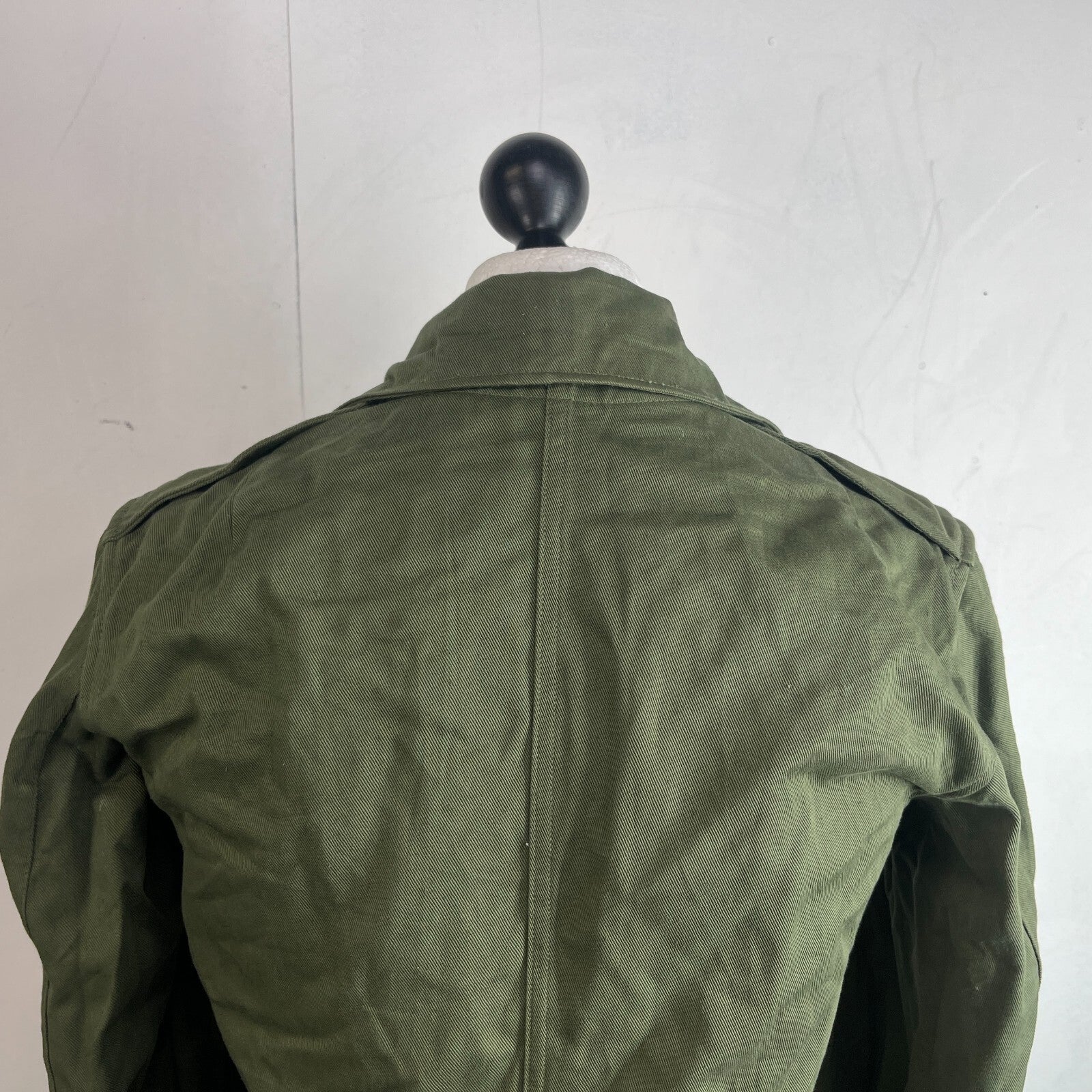 Vintage 1962 British Army James Smith & Co Olive Green Overall Jacket Size 4