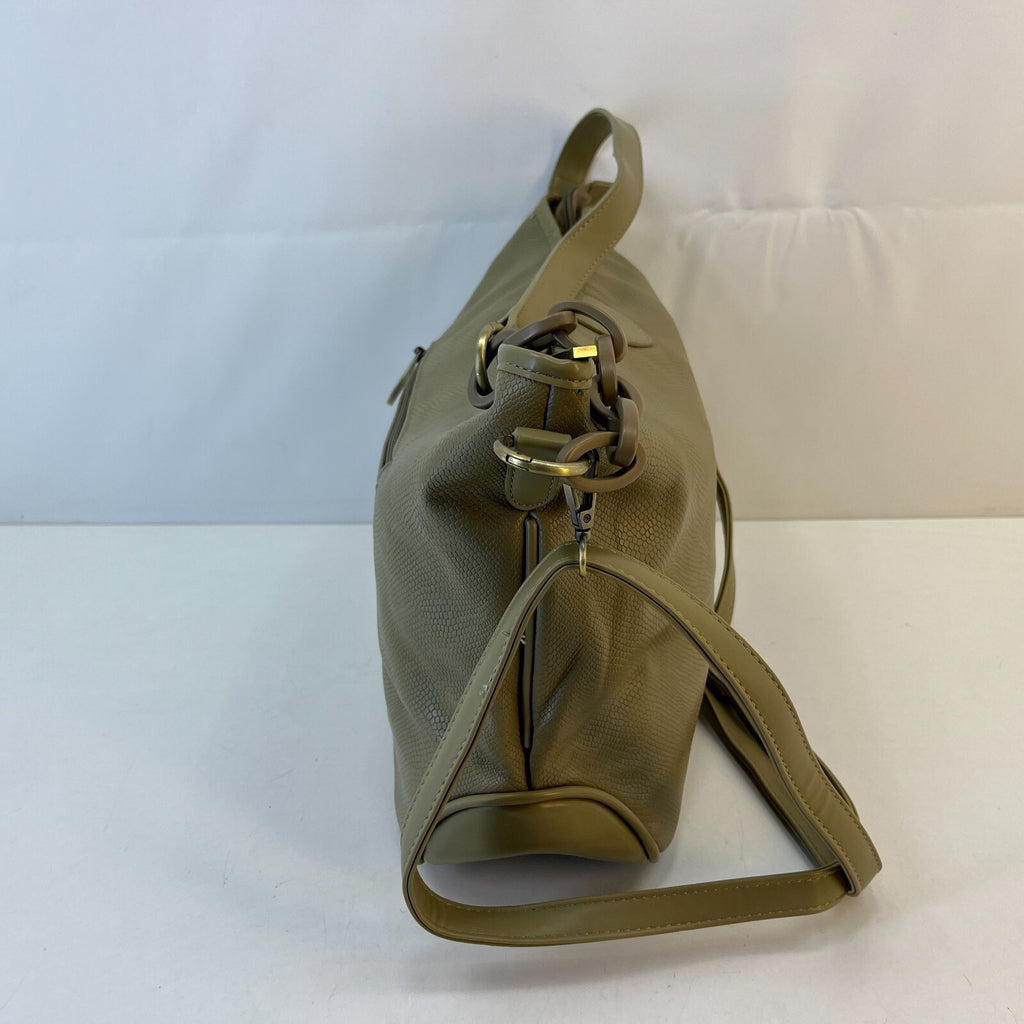 Bulaggi Medium Khaki Green Leather Tote Handbag