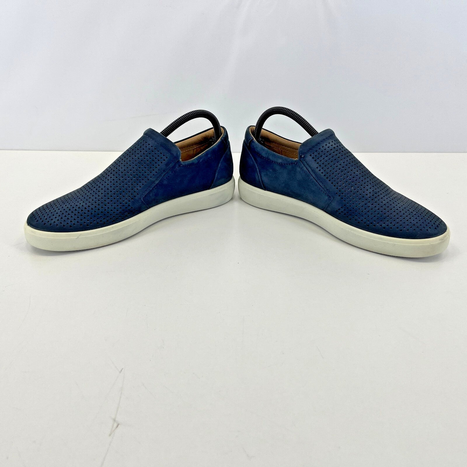 Hotter Daisy Women's Navy Blue Nubuck Perforated Slip On Comfort Shoe UK 5.5 STD