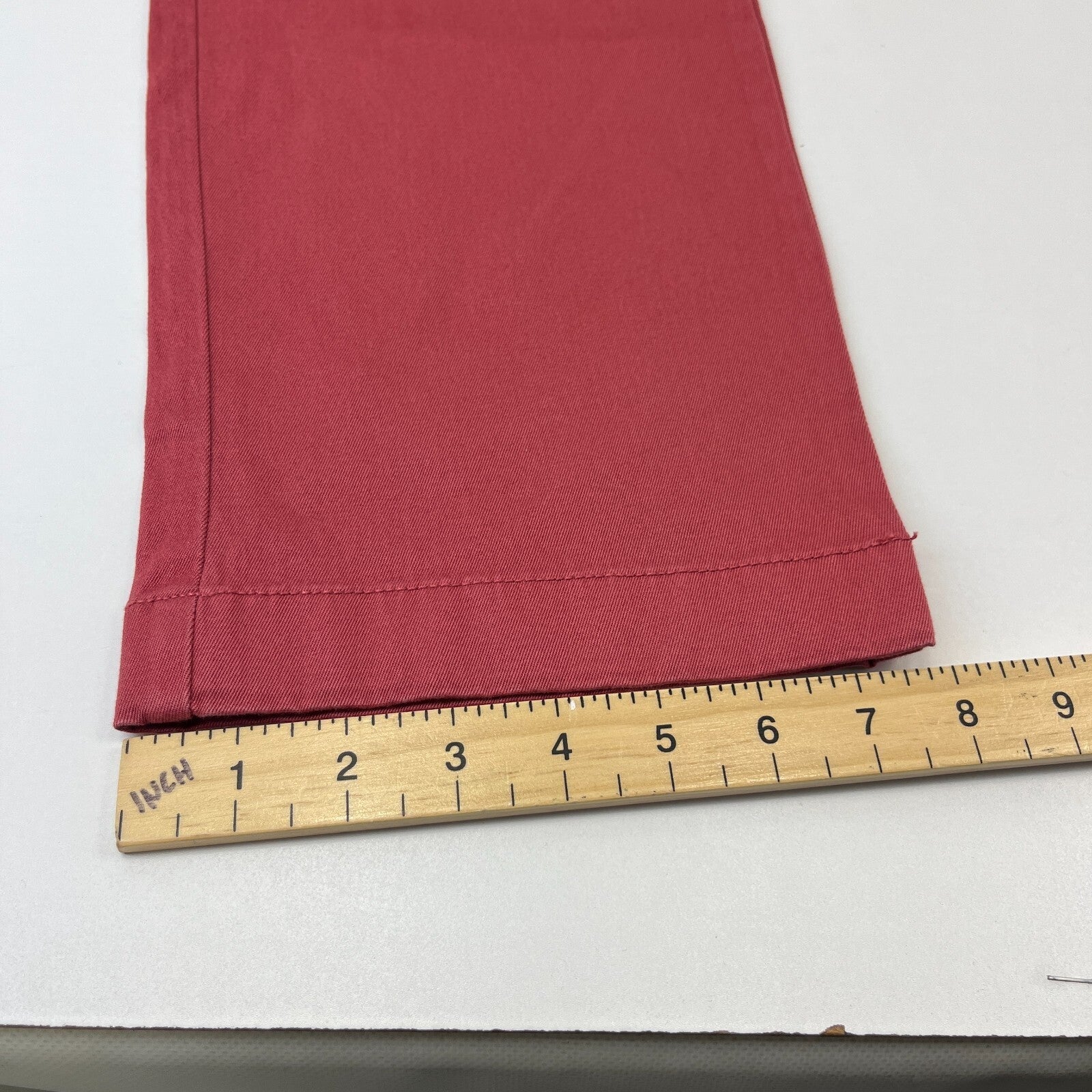 J Crew 1040 Straight Stretch Chino Trousers Dark Pastel Pink Golf W34" L34"  New