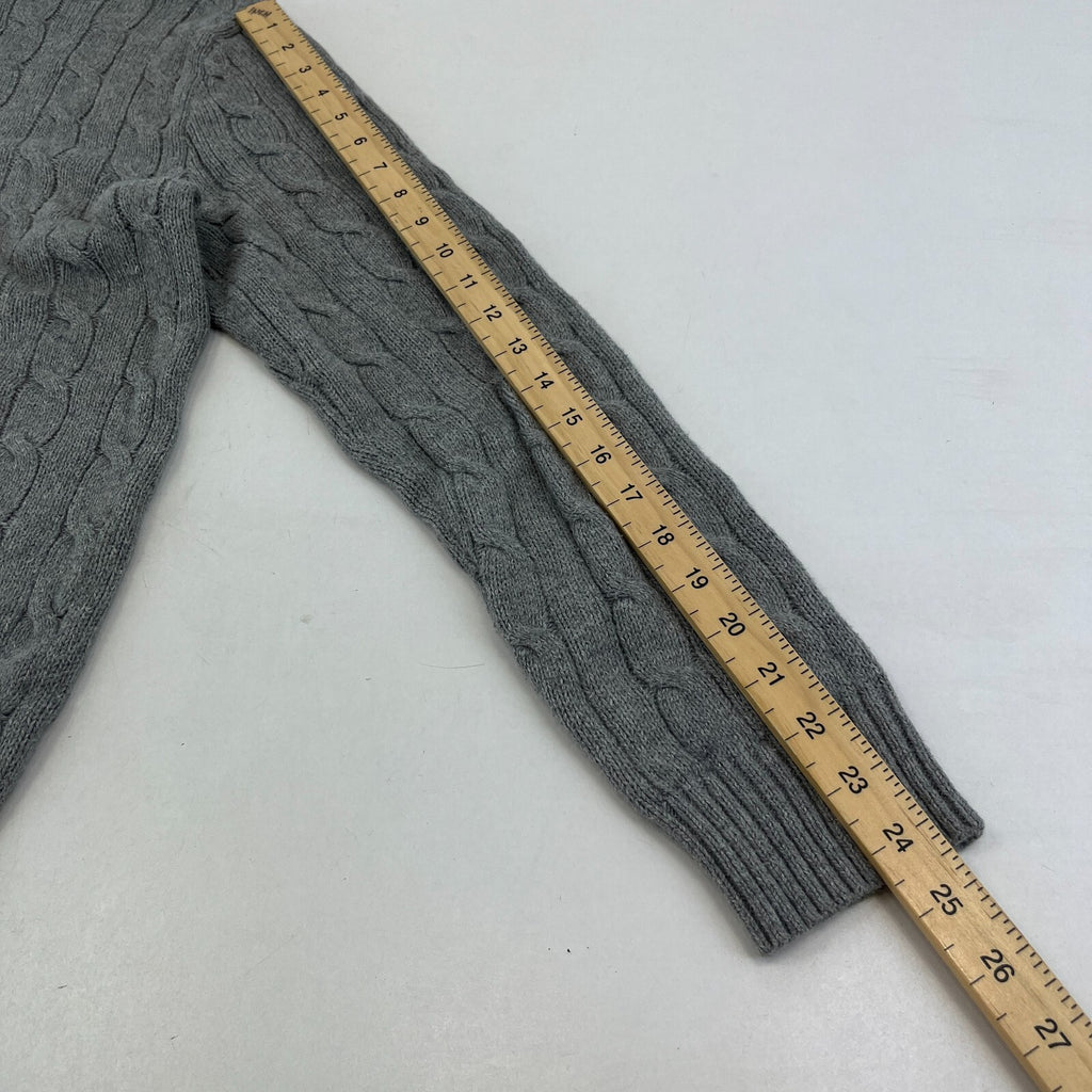 Polo Ralph Lauren 100% Cotton Jumper Men's size M in Grey Crew Neck Sweater