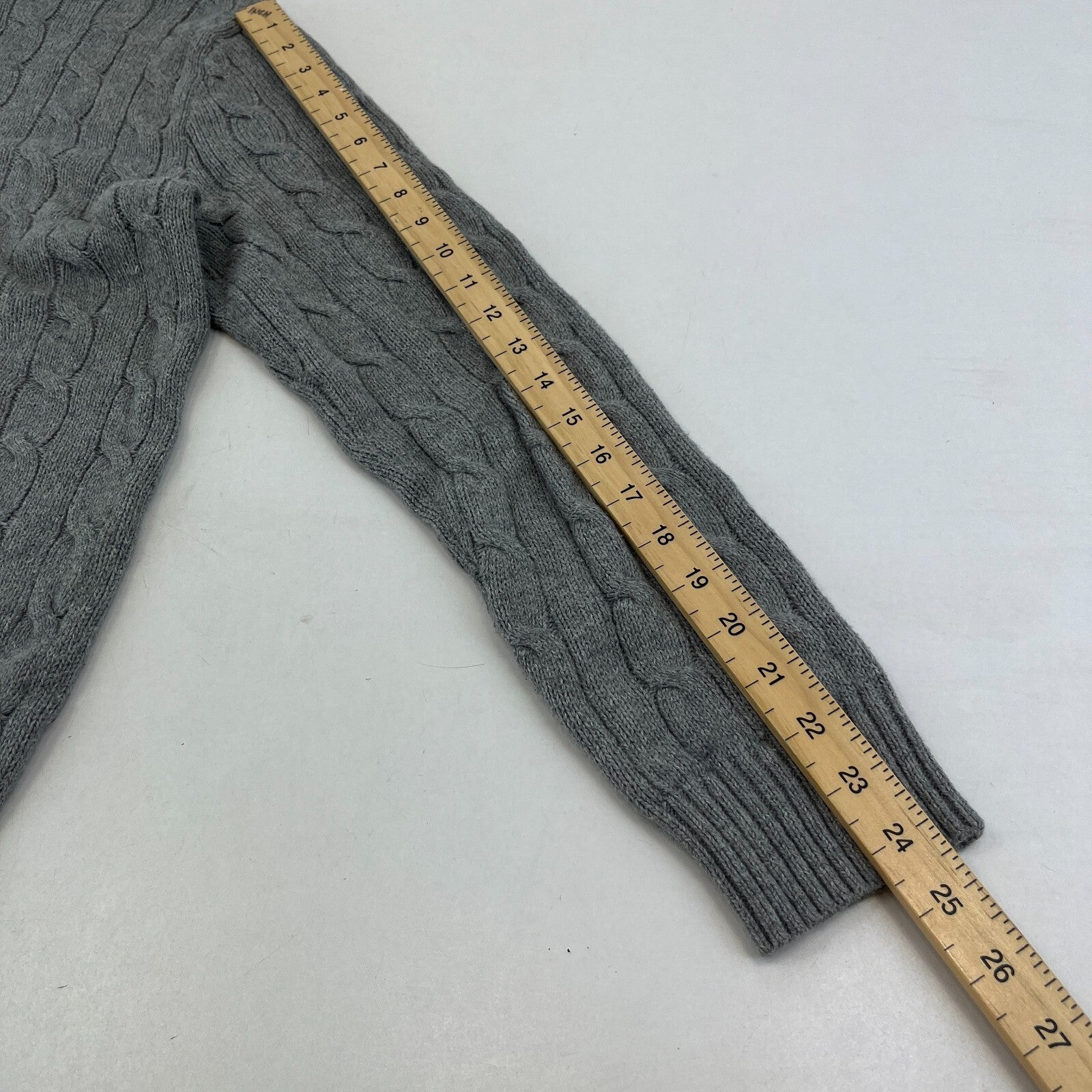 Polo Ralph Lauren 100% Cotton Jumper Men's size M in Grey Crew Neck Sweater