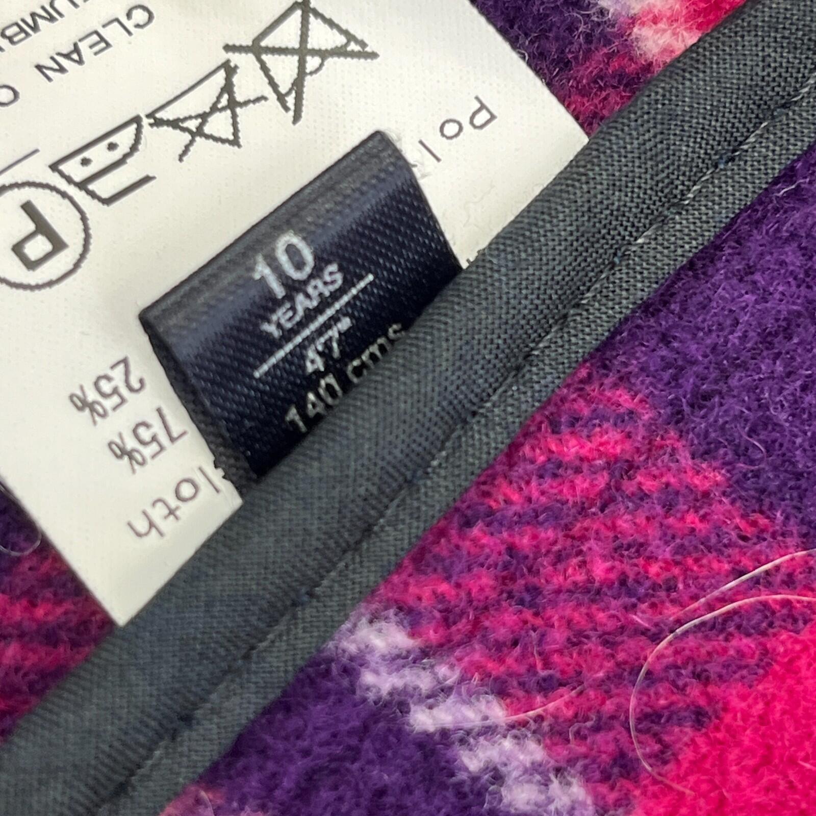 Genuine Gloverall Girls Wool Duffle Coat in Purple age 10 Years - Hooded Toggle