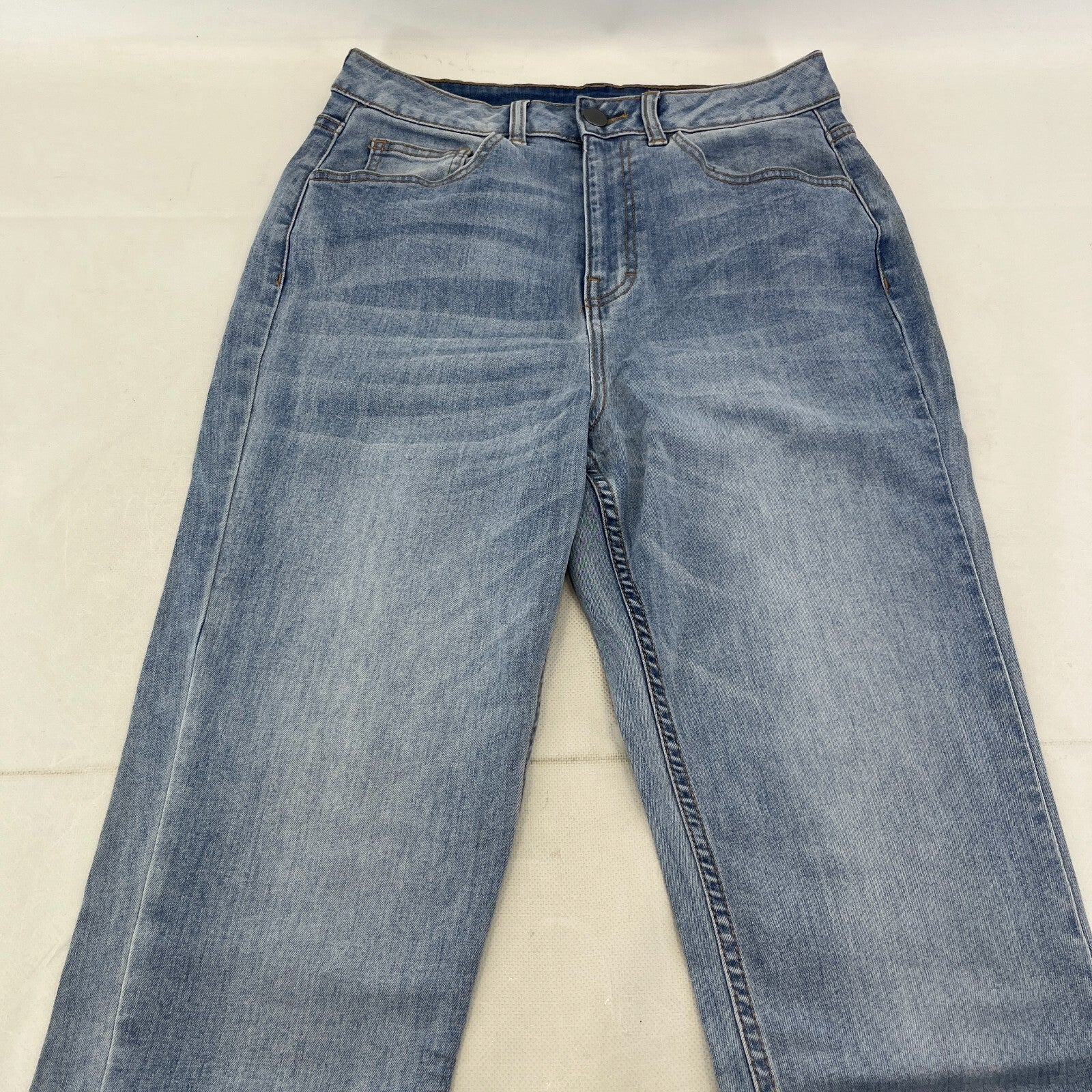 George Mid Blue Denim Jeans UK size 12 Taper Body Sculpt Stretch - NWOT