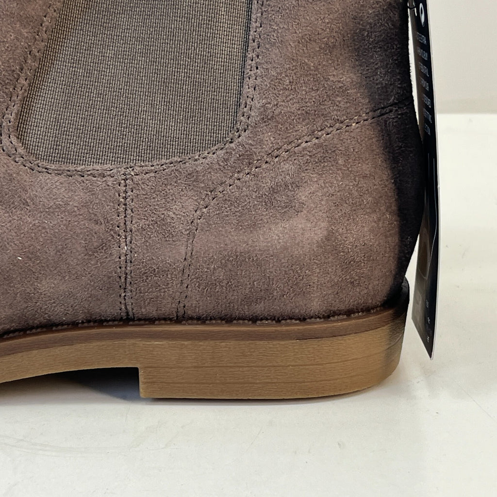 M&S Women’s Vegan Faux Suede Round Toe Ankle Boots with Block Heel Grey UK 7