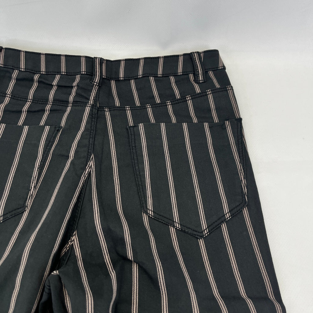 C&A Clockhouse Womens Black Striped Jeans Jegging Leg Skinny size 38R - W28" L29" - NWOT