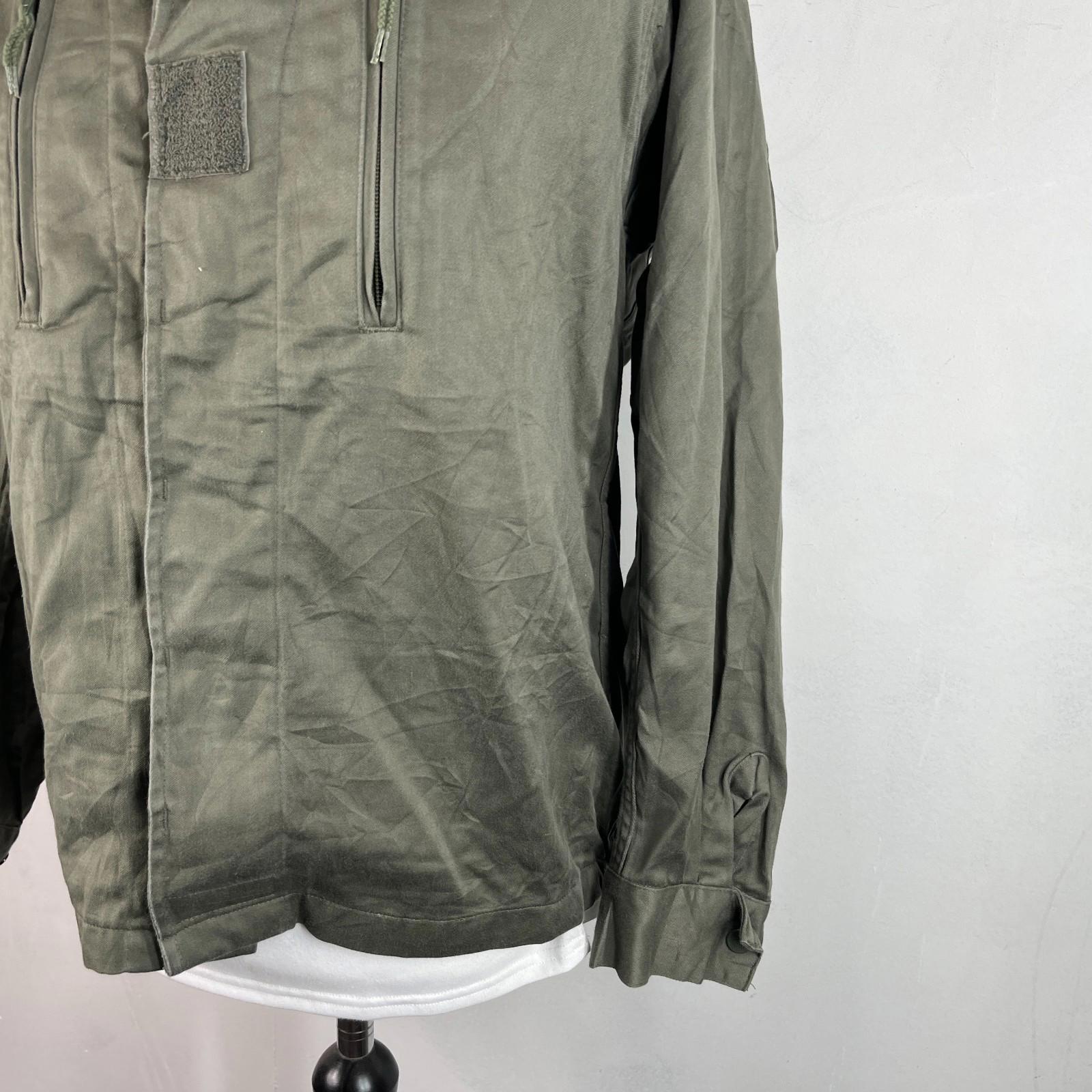 Vintage 1994 French Military Army Combat Bomber Jacket Chore OG Green size 104 M