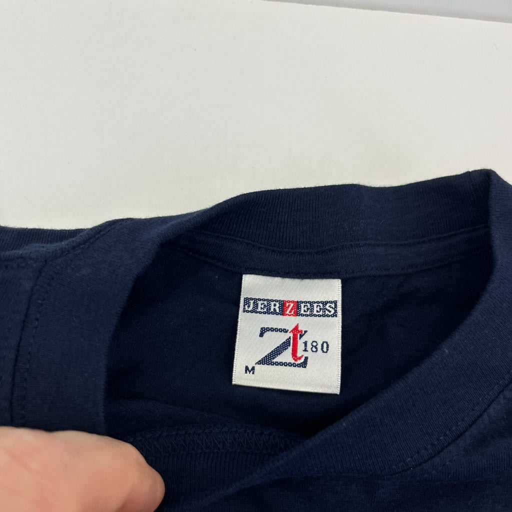 Rare The Queen's Own Cameron Highlander Embroidered T Shirt in Navy Blue size M