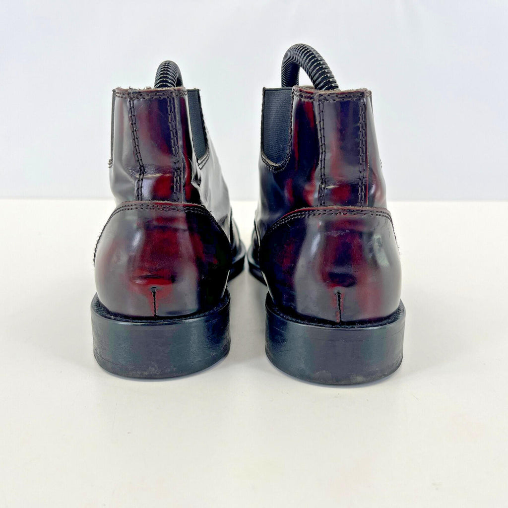Ladies Russell & Bromley Leather Chelsea Ankle Boots Oxblood Red UK 3  - EU 36