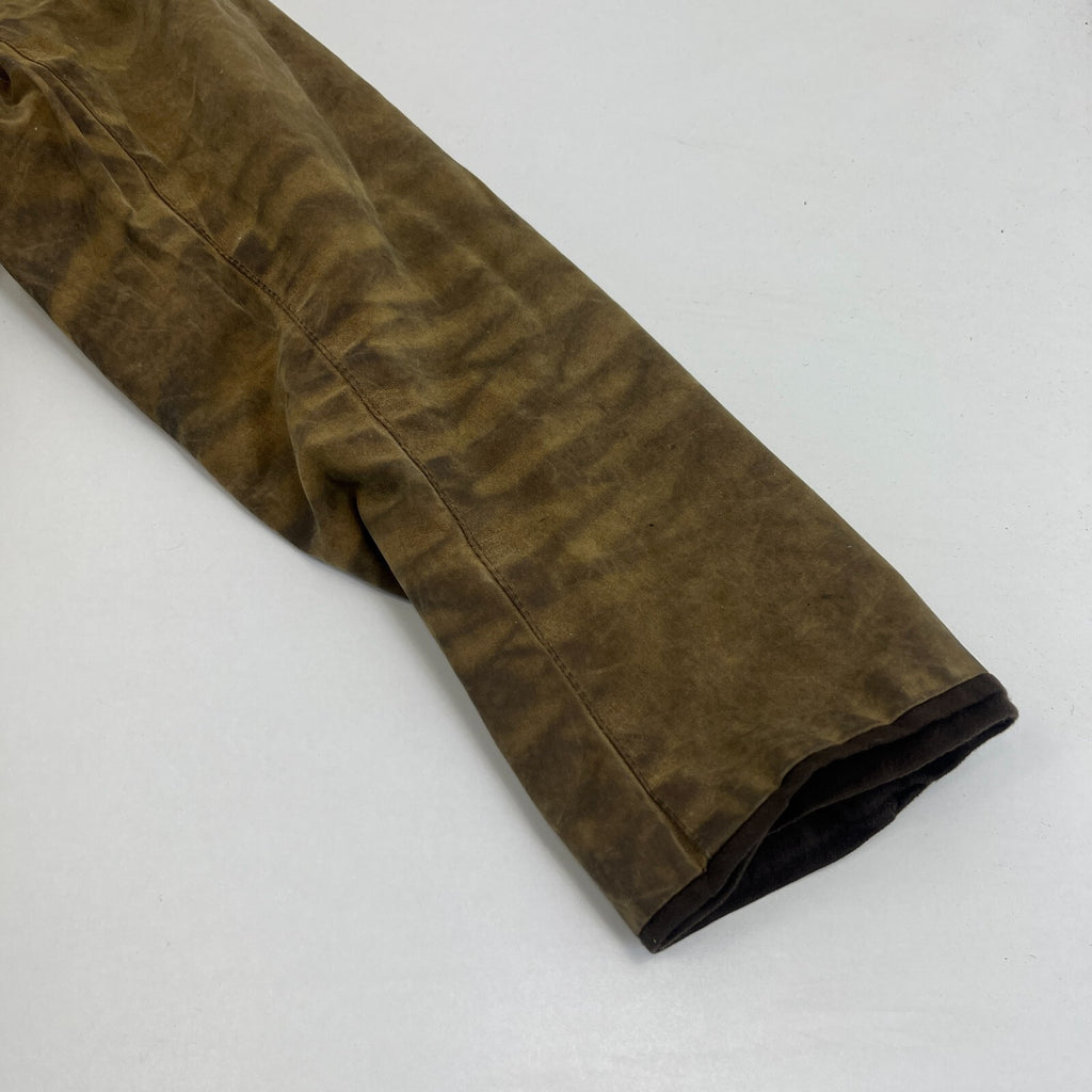 Barbour L1600 Distressed Look Wax Utility Jacket Women’s UK 8 Brown Field Coat