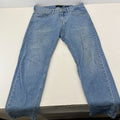 Massimo Dutti Men’s Jeans Mid Blue Denim Straight Leg 5-Pocket W36" L30"