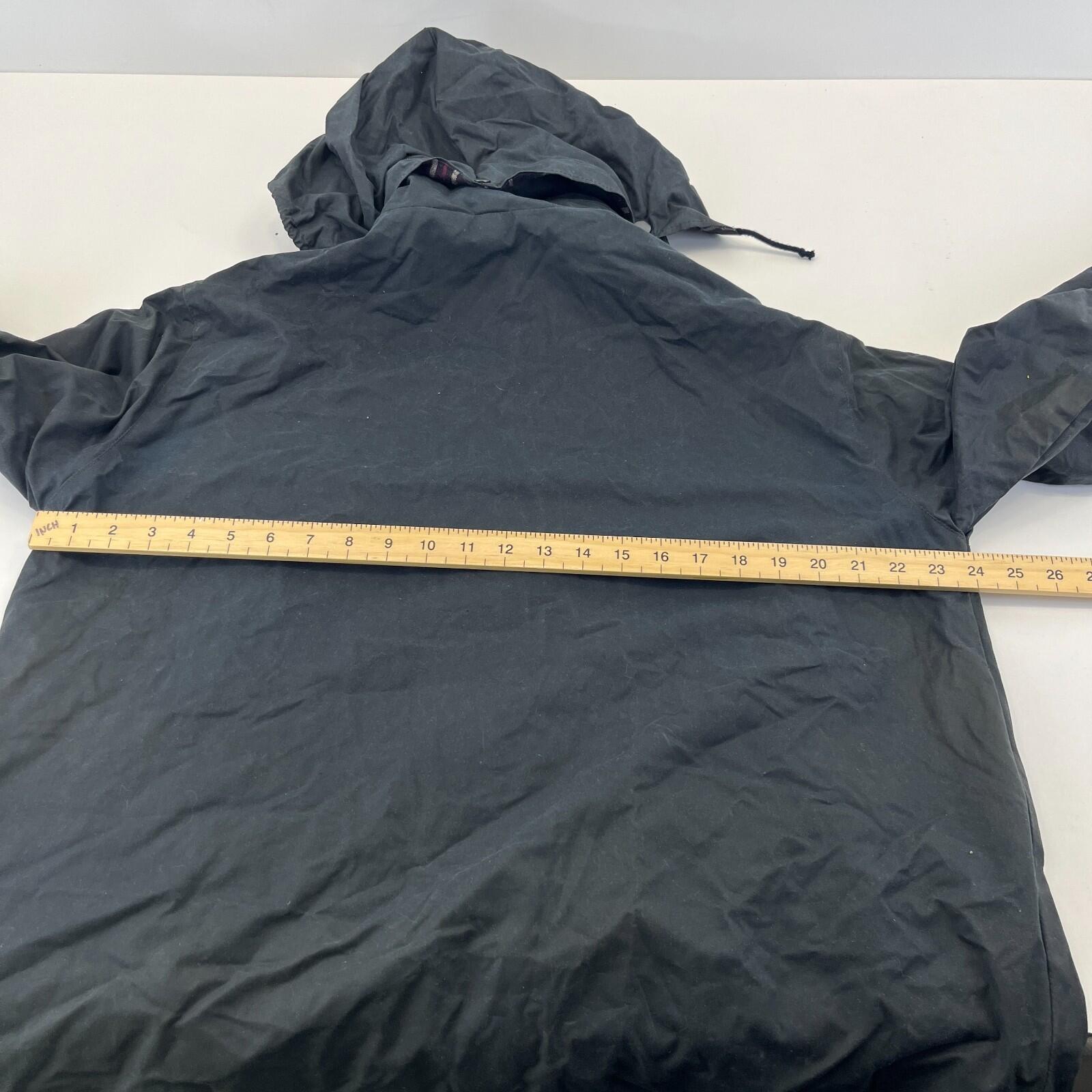 Miller & Simons Wax Jacket in Black with Removable Hood UK size S