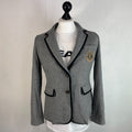 Boden Women's Grey Blazer Jacket Wool Blend Lined UK size 12 - VGC