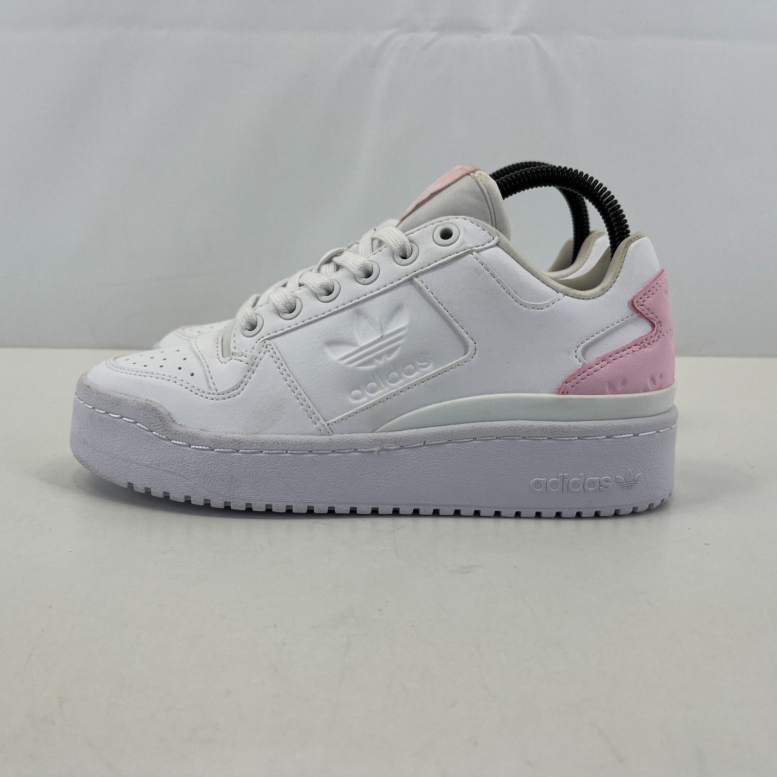 Adidas Forum Bold White & Baby Pink size UK 4 EU 36 2/3