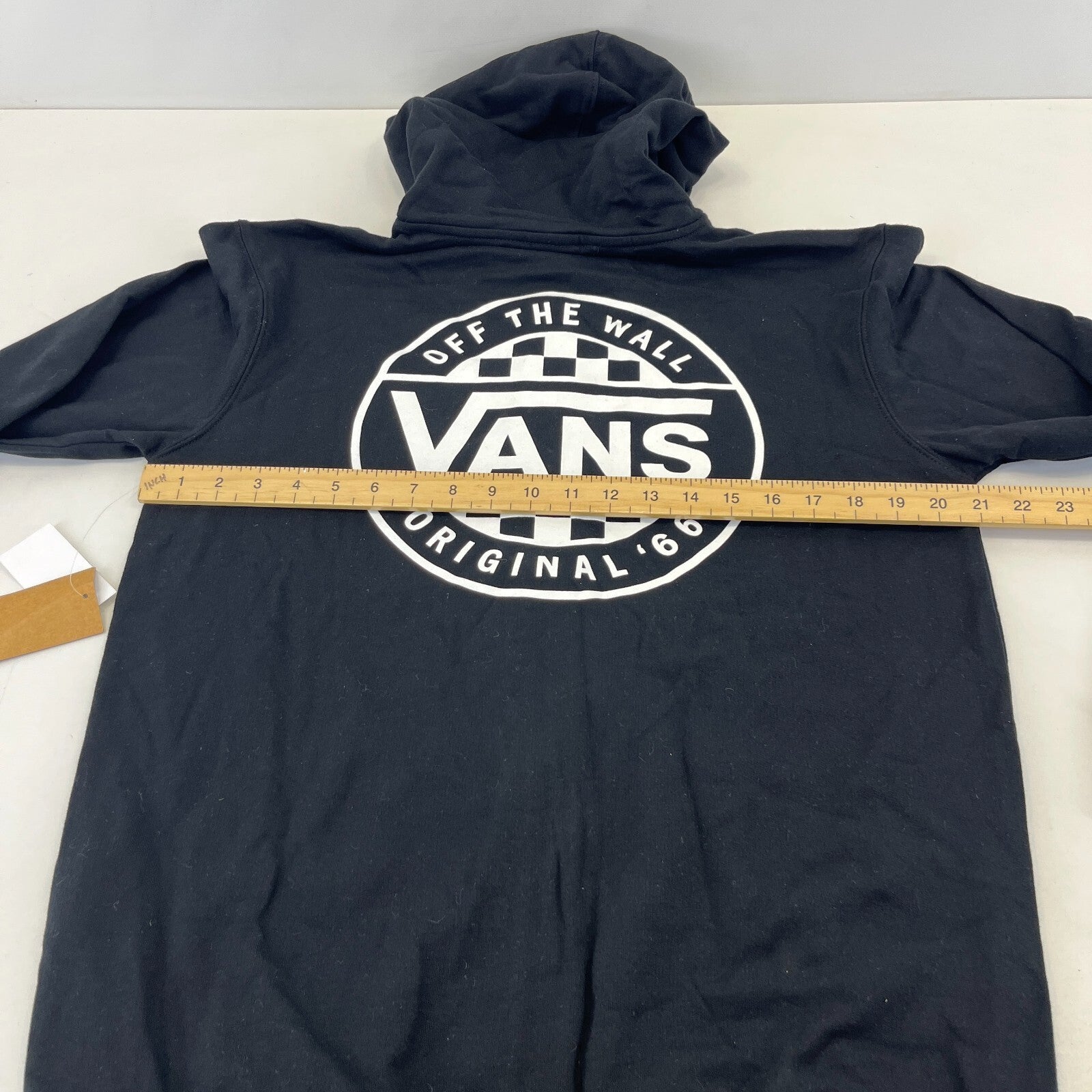 Vans Off the Wall Men's Back Print Hoodie in Black size Small