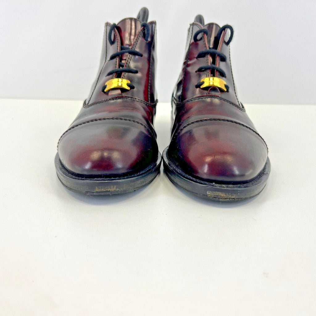 Ladies Russell & Bromley Leather Chelsea Ankle Boots Oxblood Red UK 3  - EU 36