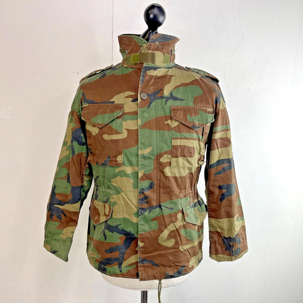 Mil-Tec US Army Military Jacket Green Camouflage size Youth XL + Hood