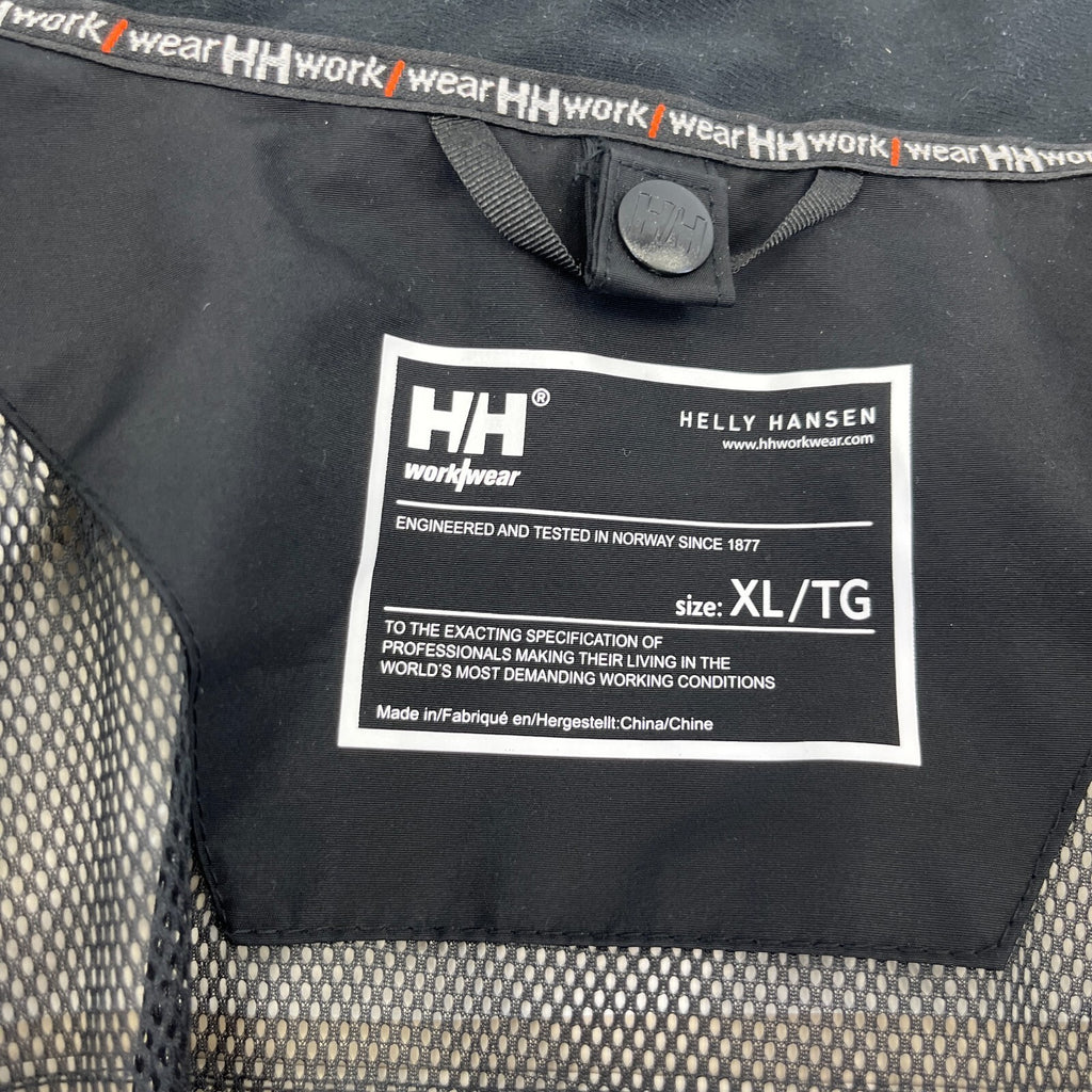 Helly Hansen Helly Tech Workwear Hooded Waterproof Jacket in Black size XL