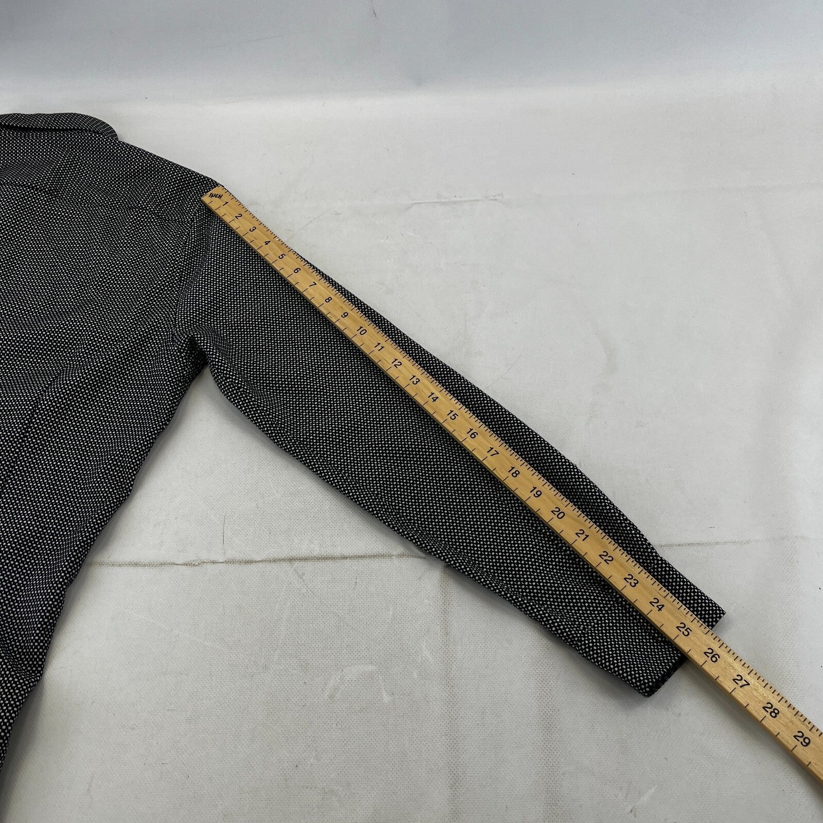Ted Baker Men's Vintage Thick Heavy Black & White Shirt Mens Size 4