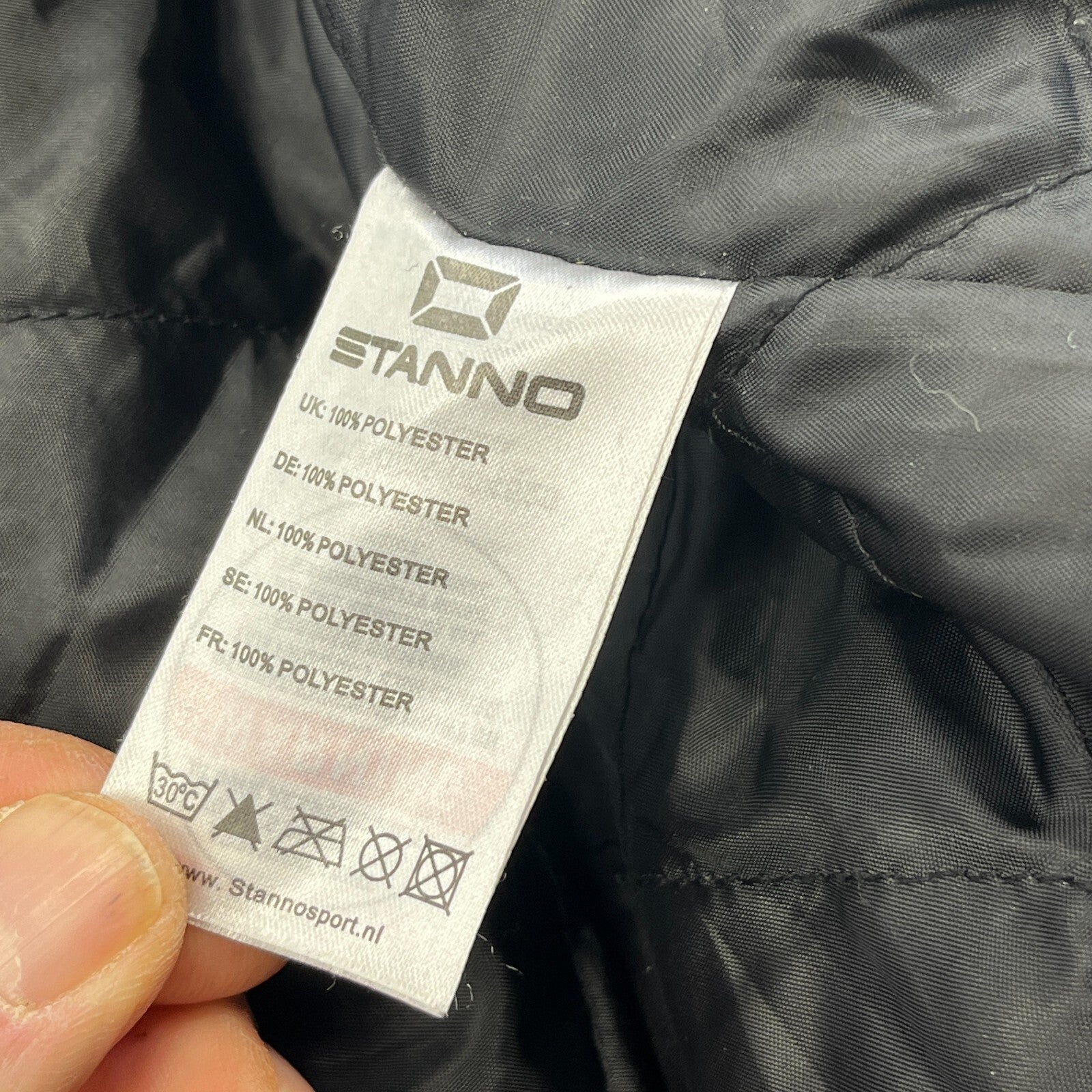 Stanno Washington Athletic FC Football Training Coat Jacket Black 2XL Slim Fit