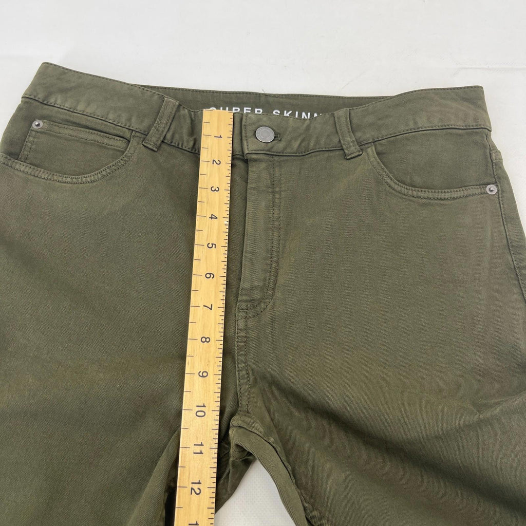 Marks & Spencer Khaki Green Super Skinny Jeans UK size 14S - NWOT
