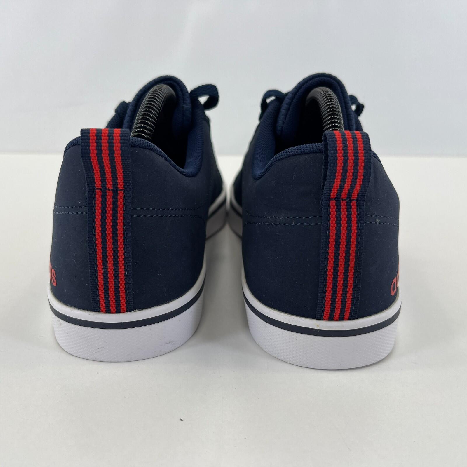 Adidas VS Pace Trainers Casual Shoes in Navy Blue & Red UK size 7 / EU 40 2/3