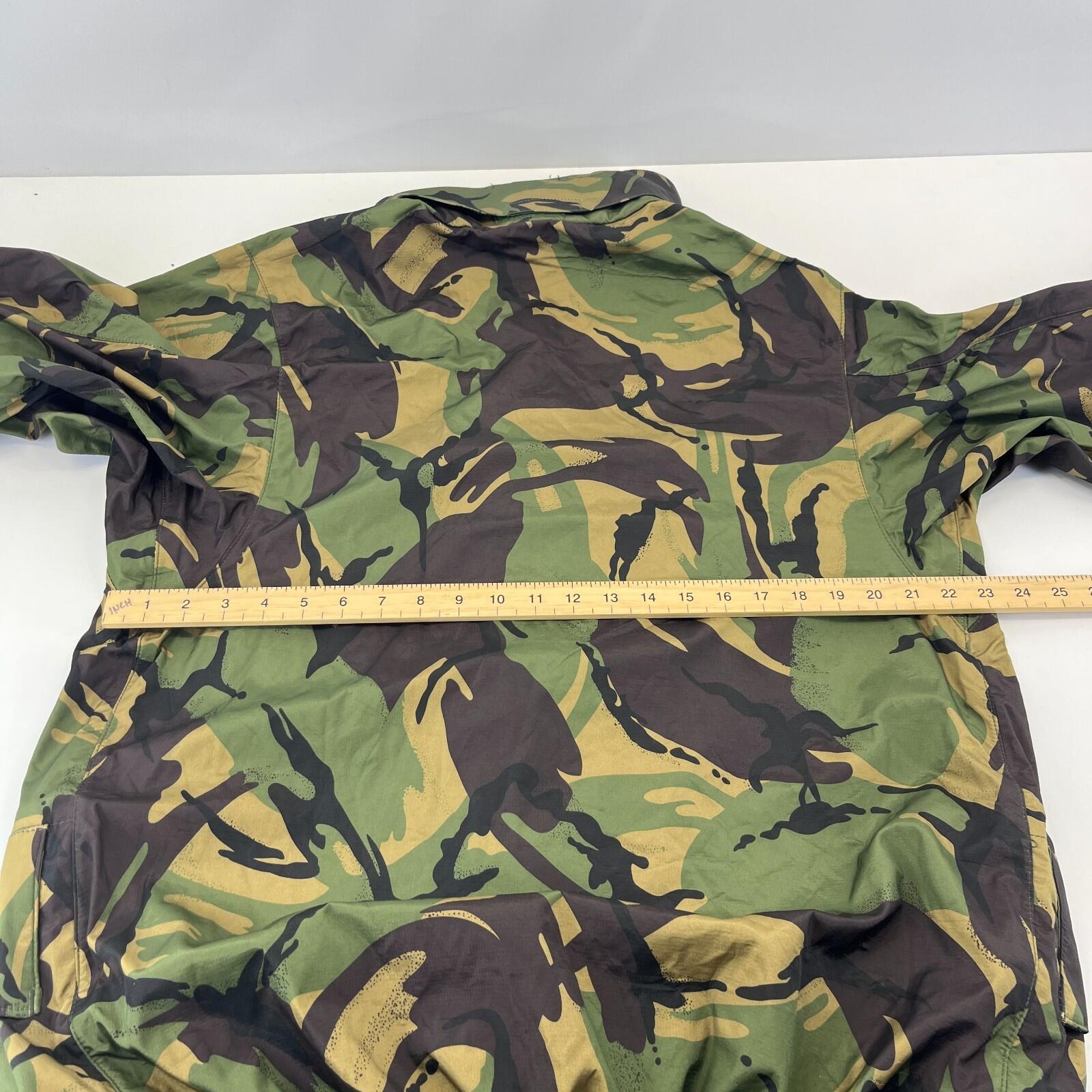 British DPM Camouflage Waterproof Camo Jacket Coat Hooded 180/104 Large