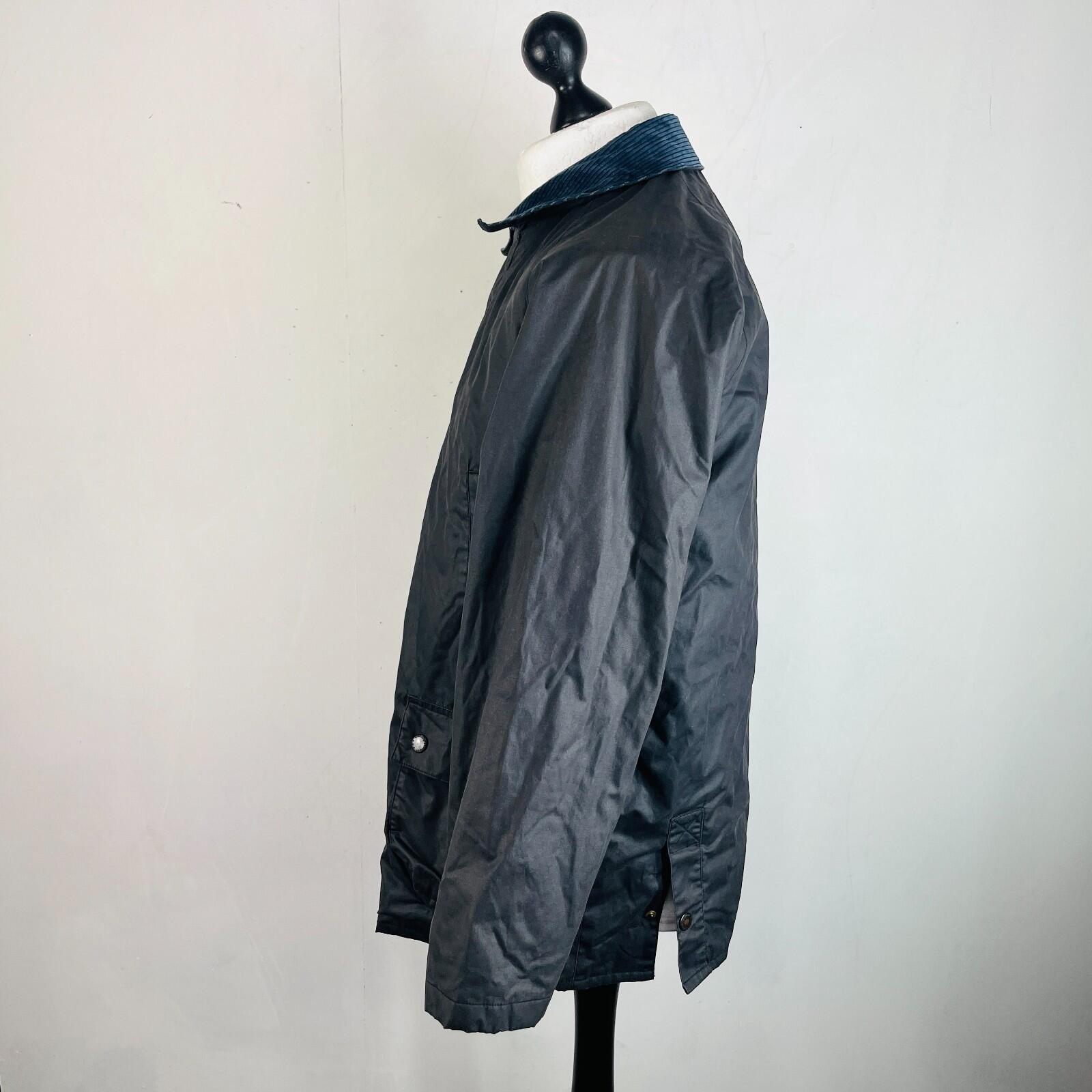 Wilkes & Ackerman Men's Outdoor Wax Jacket in Dark Blue size Large