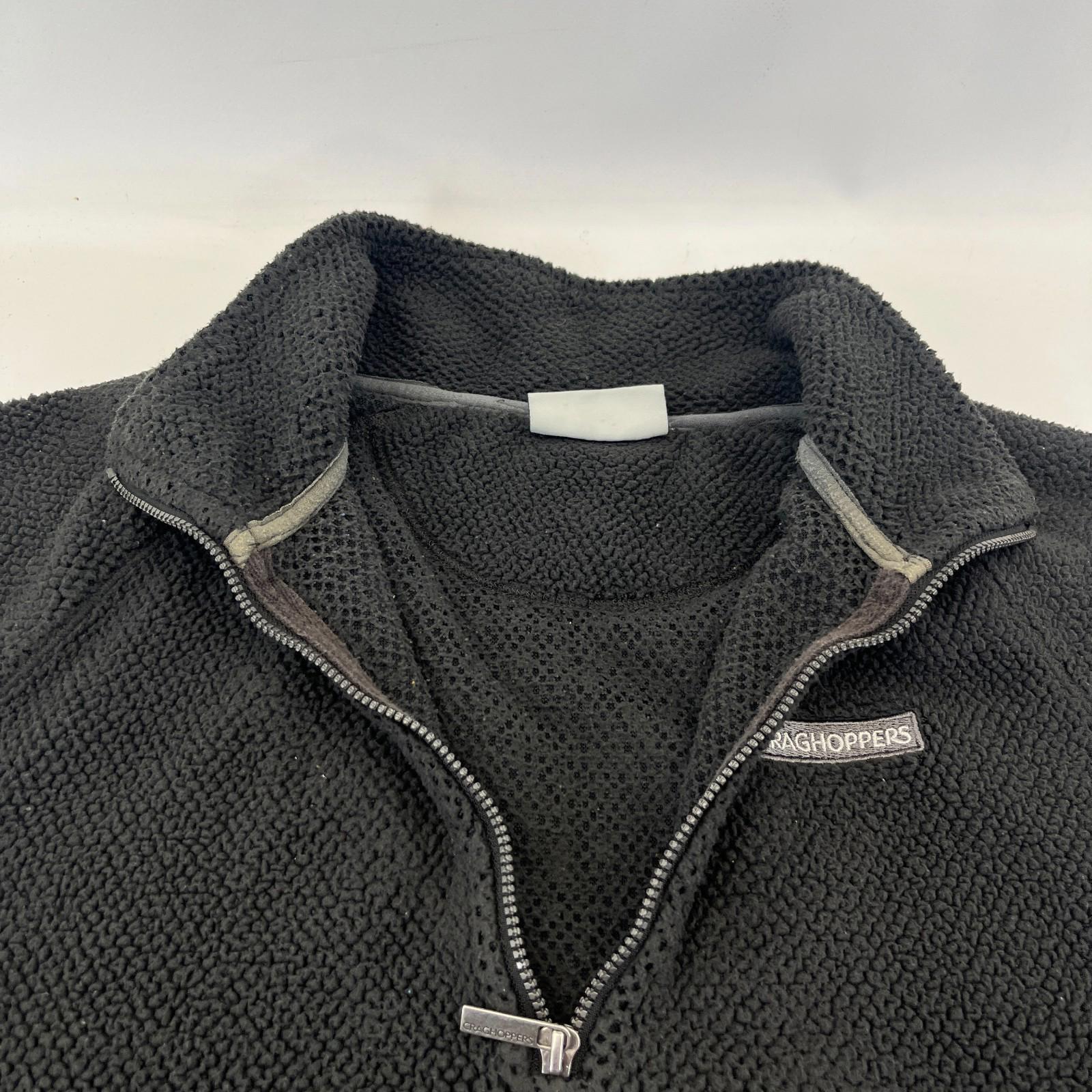 Craghoppers 1/4 Zip Fleece Mid Layer Men's size XL Dark Grey Top Warm Winter