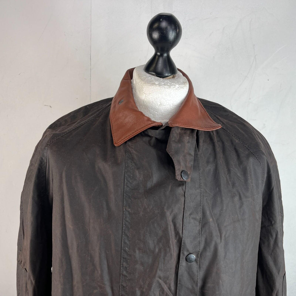 Toggi Wax Jacket Overcoat size L Brown Equine Horses Hunting Country Walking