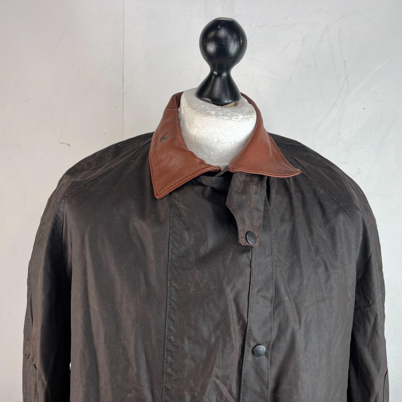 Toggi Wax Jacket Overcoat size L Brown Equine Horses Hunting Country Walking