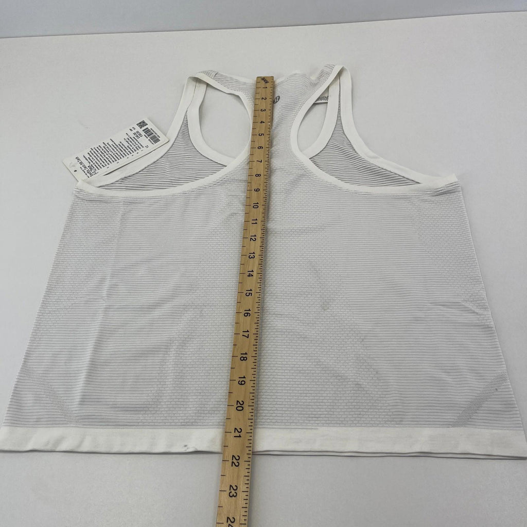 Lululemon Swiftly Tech Racerback Tank Top 2.0 White size UK 16 US 12 - New