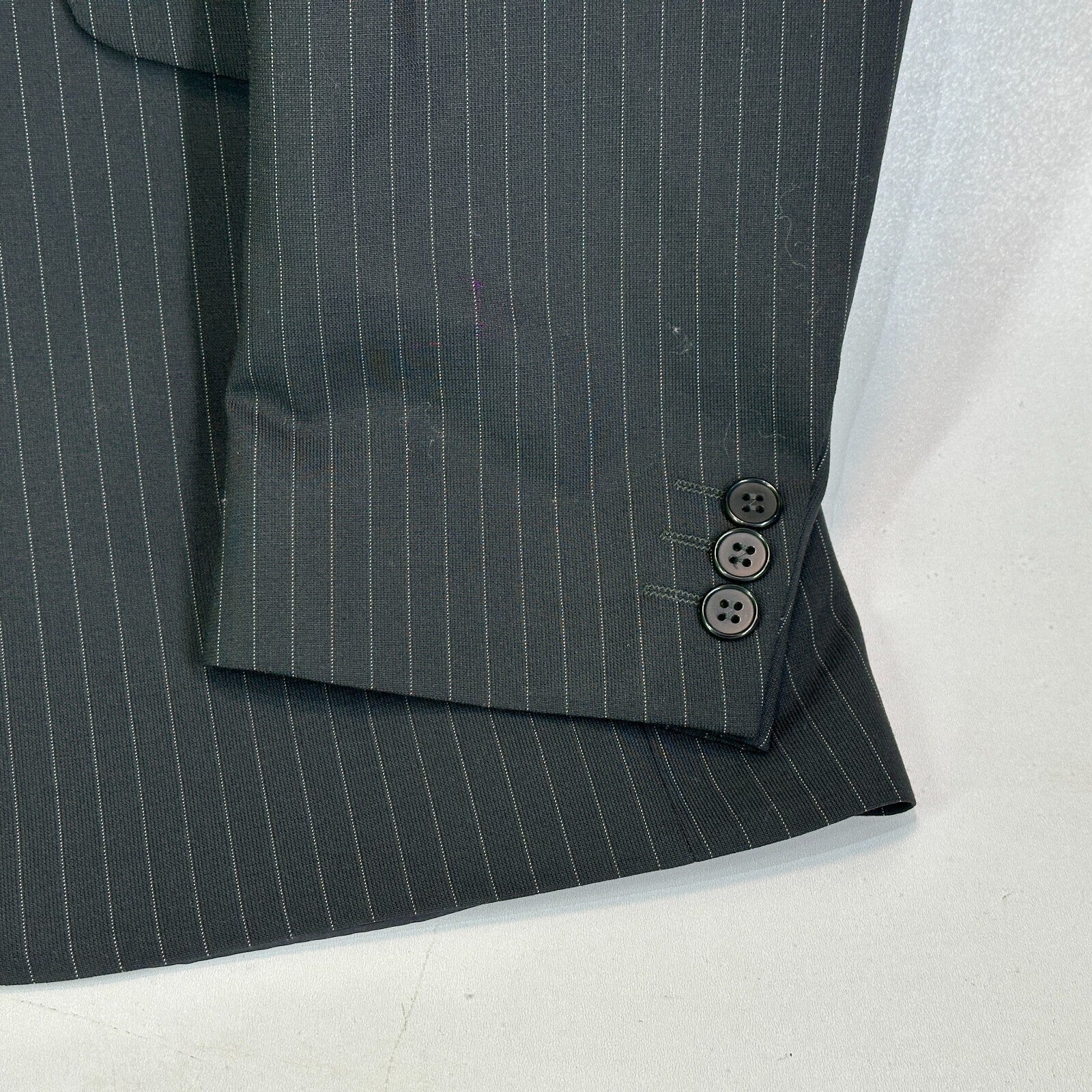 Scott By The Label Black Pinstripe Suit Jacket Blazer size 38 - New with Tags