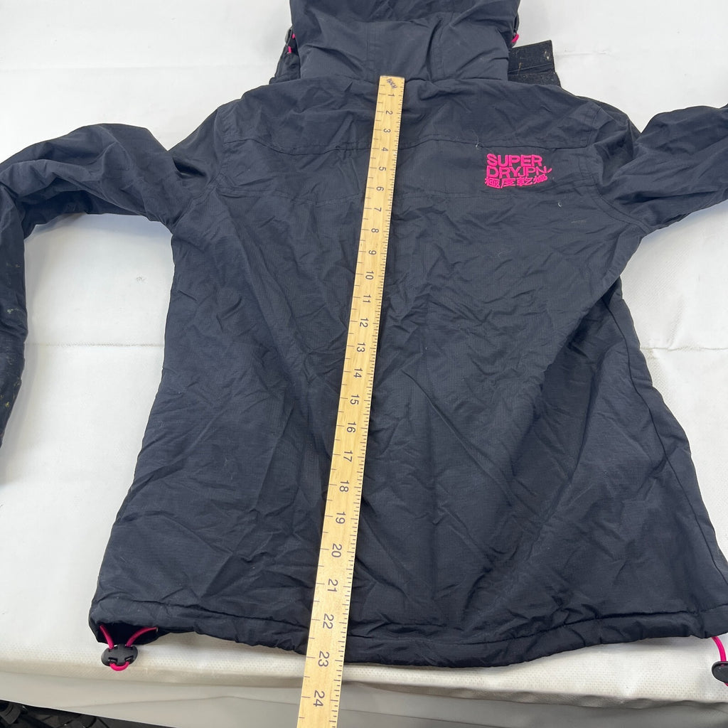 Superdry Professional Windcheater Jacket Women's size Small - Black / Pink