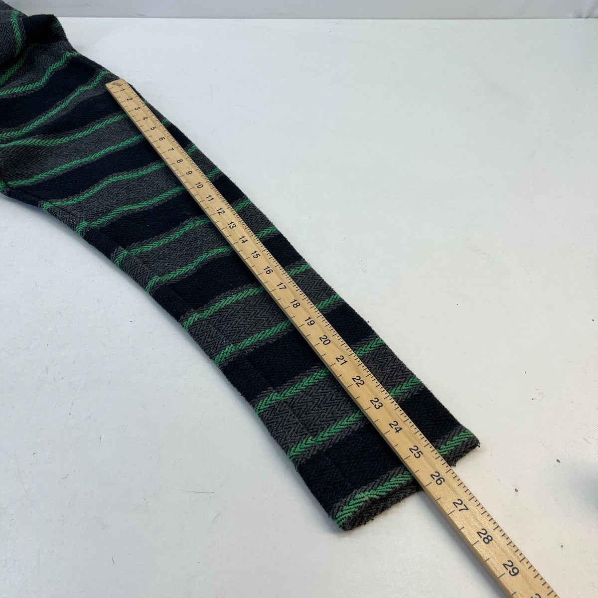 Genuine Mexican Baja Hoodie Pullover Hippie Festival Green/Black/Grey UK size M