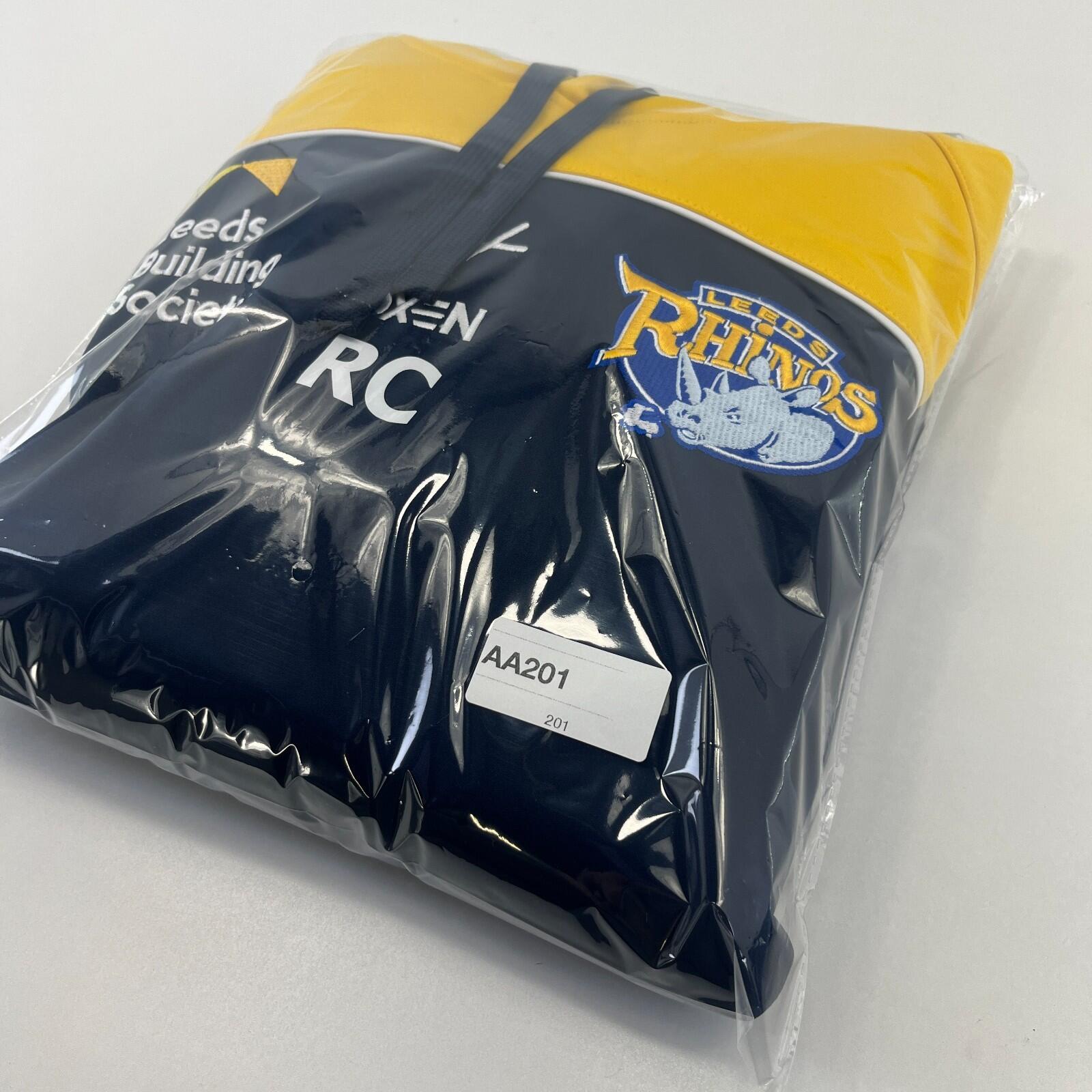 ISC Bradford Bulls Hoodie Rugby Mens size Large Pull Over Blue & Yellow