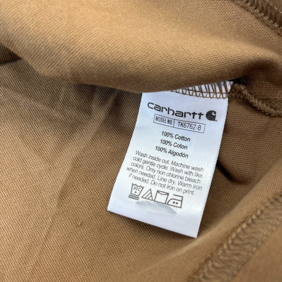 Carhartt Kids Khaki Brown Graphic Print Long Sleeve T-Shirt size 7 years - New