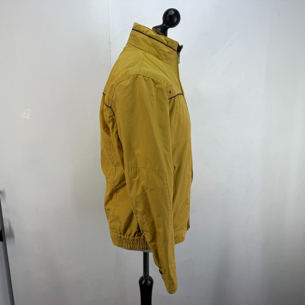 Saxon Hiking Jacket Showerproof Countrywear Premium Mens Mustard Yellow size S