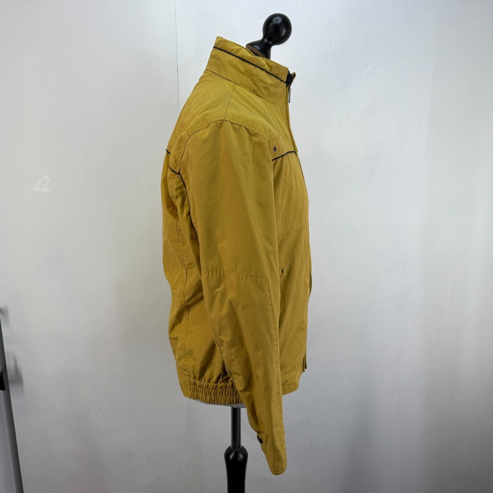 Saxon Hiking Jacket Showerproof Countrywear Premium Mens Mustard Yellow size S
