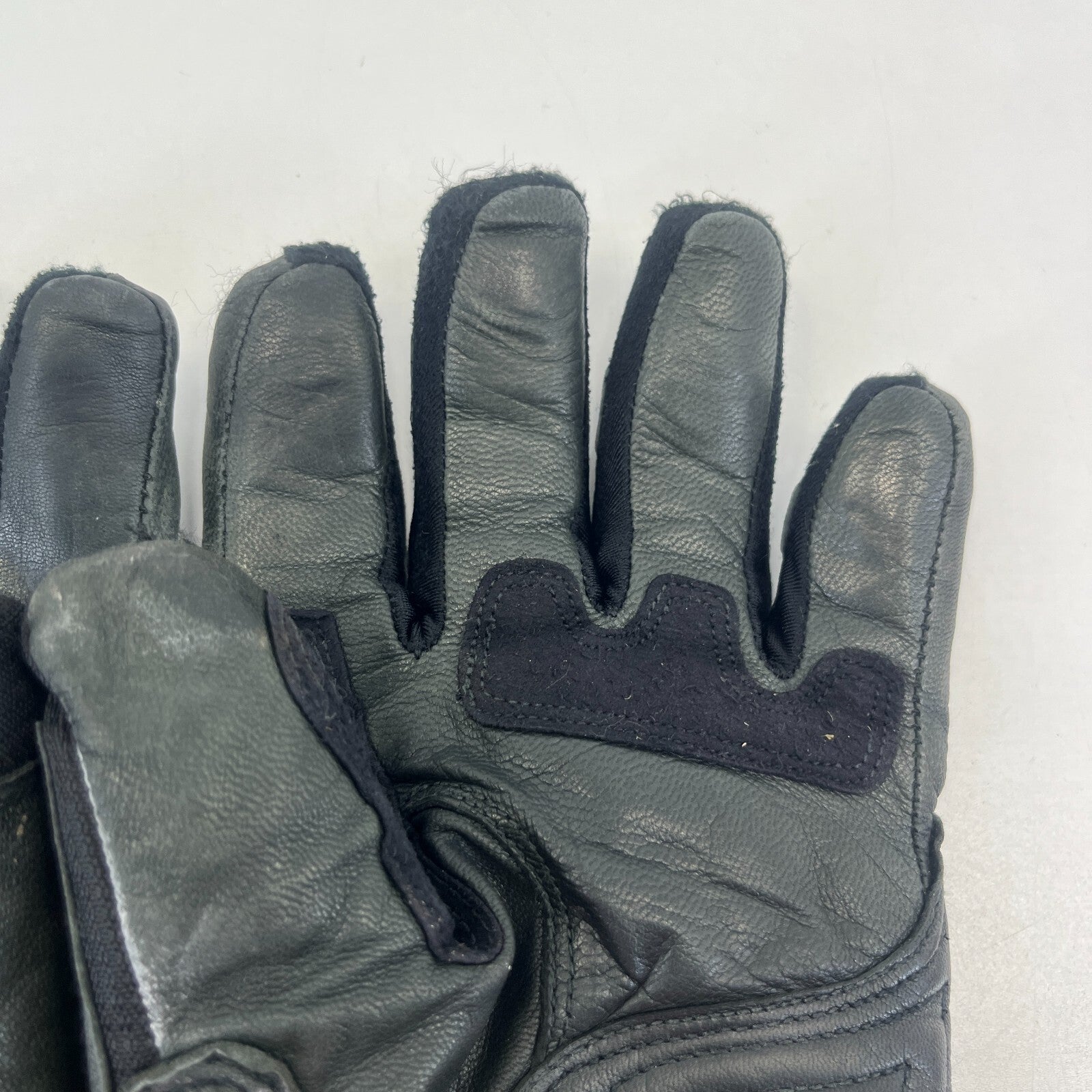 Richa Leather & Textile Motorcycle Motorbike Gloves Black & Silver size M